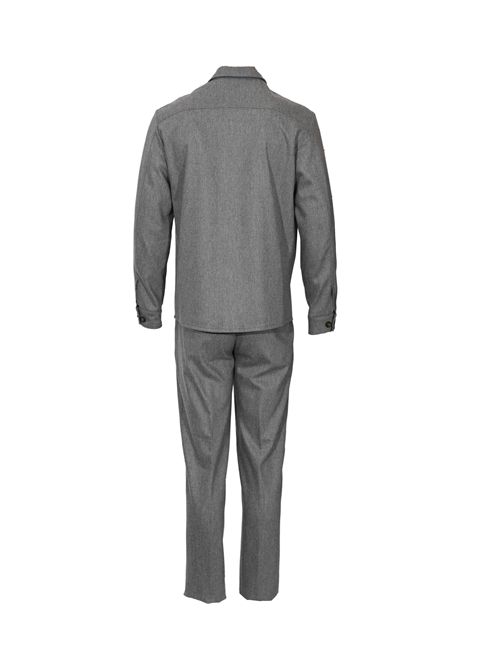 Completo in flanella di lana Grigio Eleventy | L70ABUL01 TES0H02708